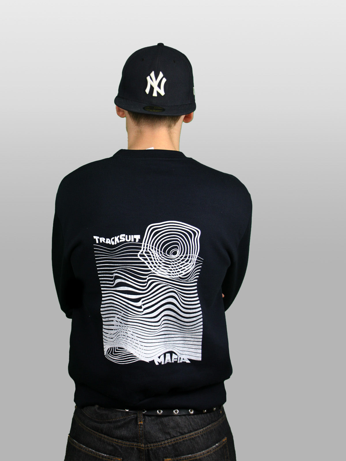 ABSTRACT CREWNECK Navy