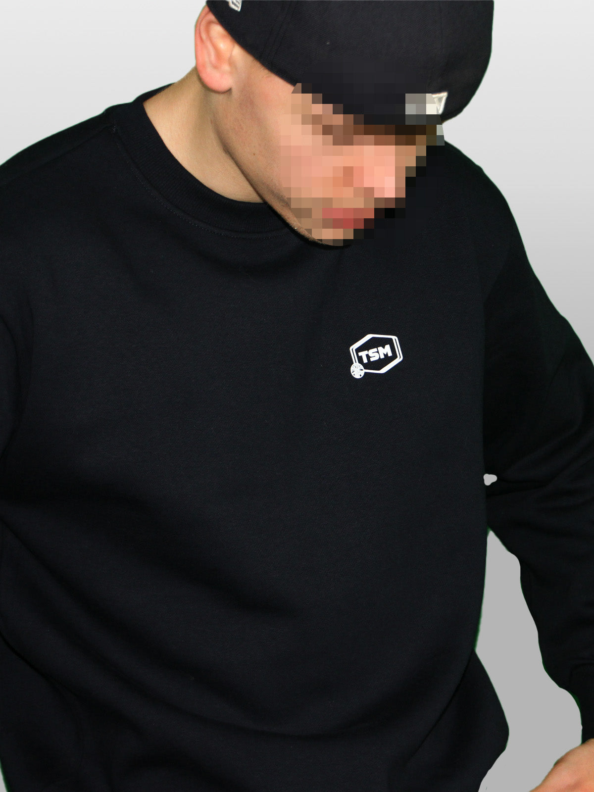 ABSTRACT CREWNECK Navy